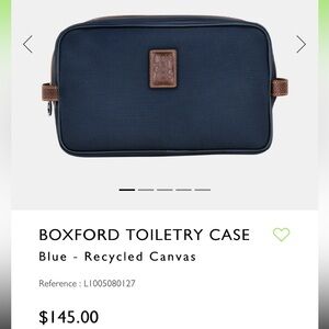 Longchamp Navy Toiletry Bag